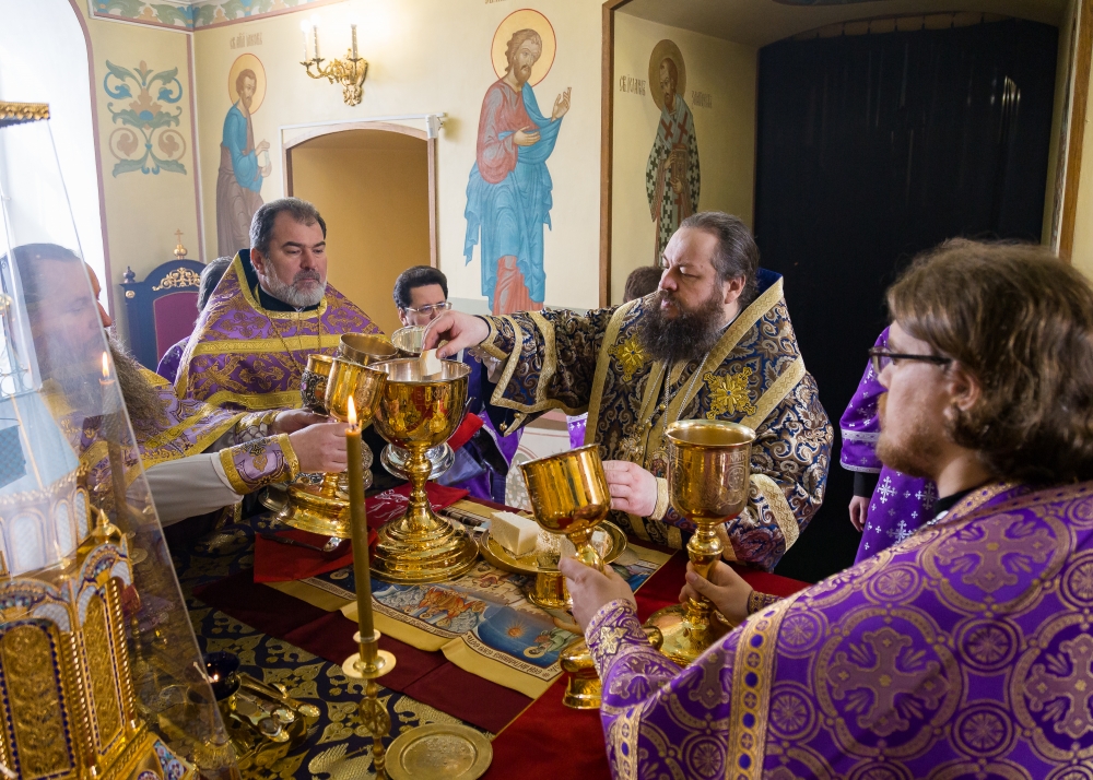 В субботу 1-й седмицы Великого поста митрополит Серафим совершил Божественную литургию в Покровском архиерейском соборе города Пензы
